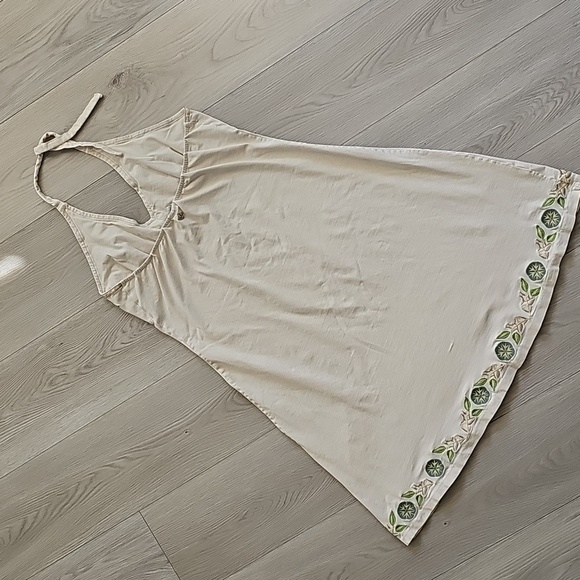 Prana Embroidered Halter Sun Dress, Large - Picture 14 of 16